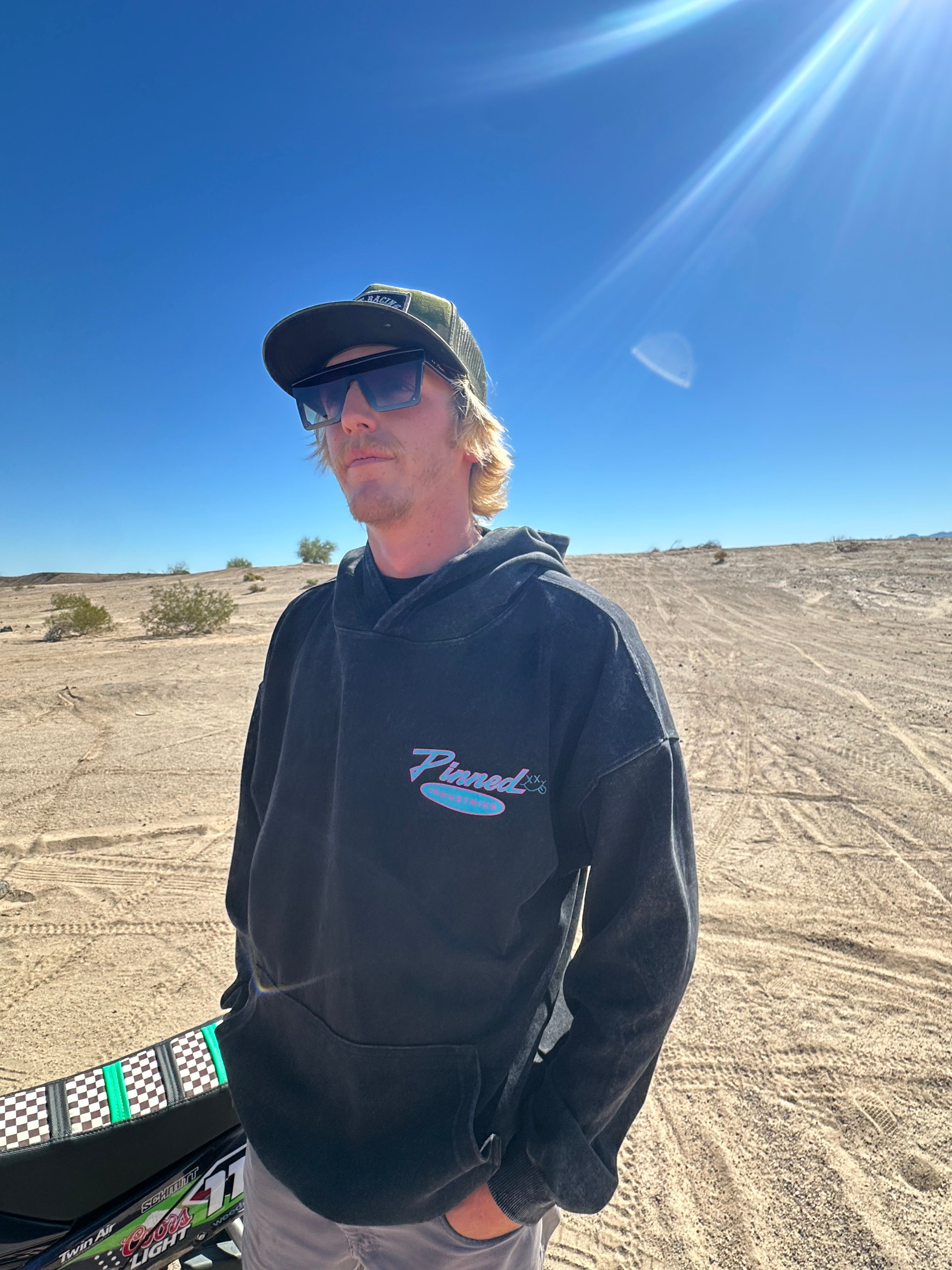 Pinned Neon Garage Hoodie