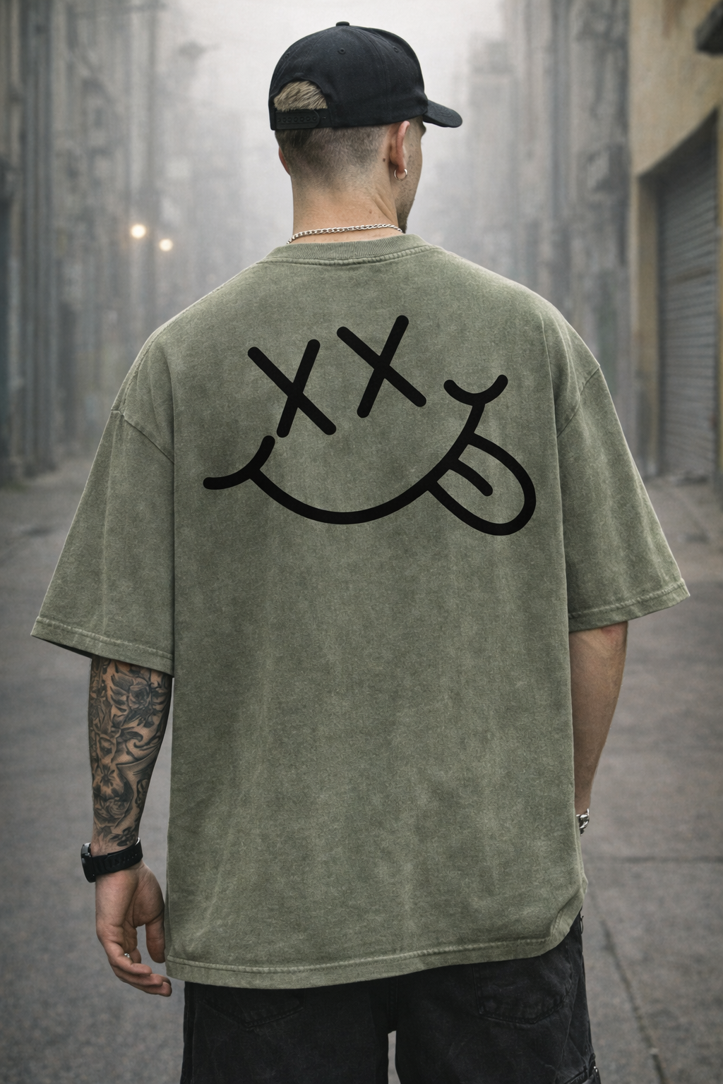 Olive Wash Smiley