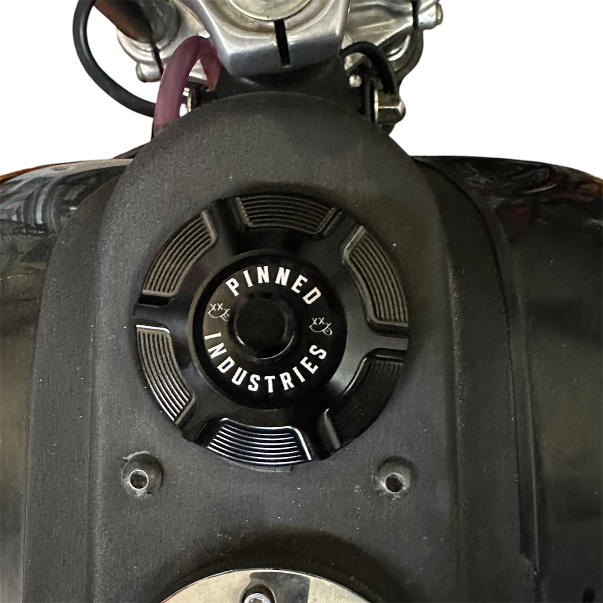 Revolver Billet Gas Cap for Harley-Davidson Motorcycles | Pinned Industries