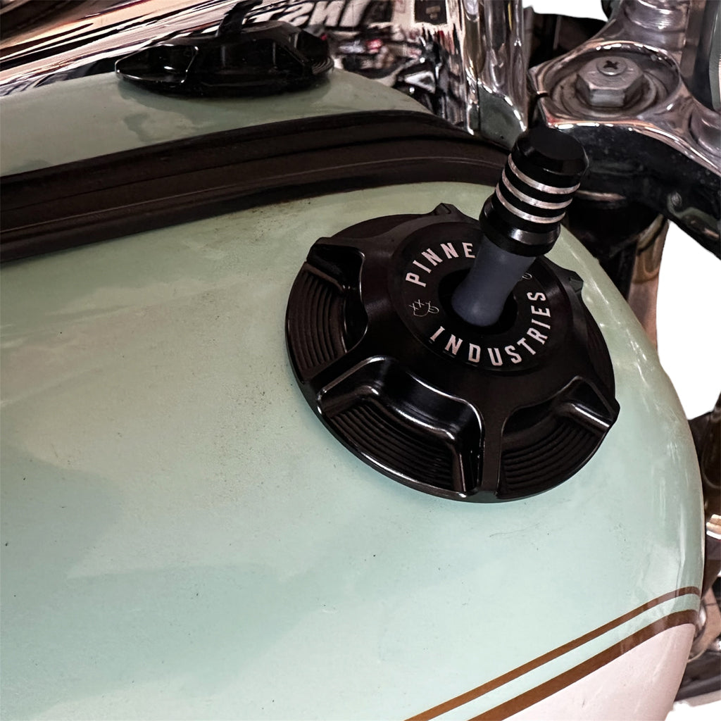 Revolver Billet Gas Cap for Harley-Davidson Motorcycles | Pinned Industries